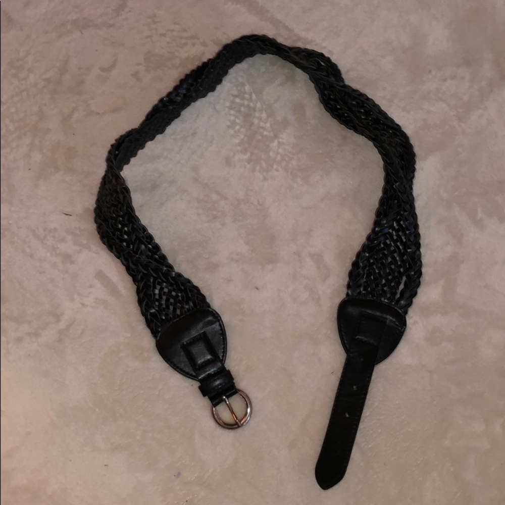 Black Woven Belt